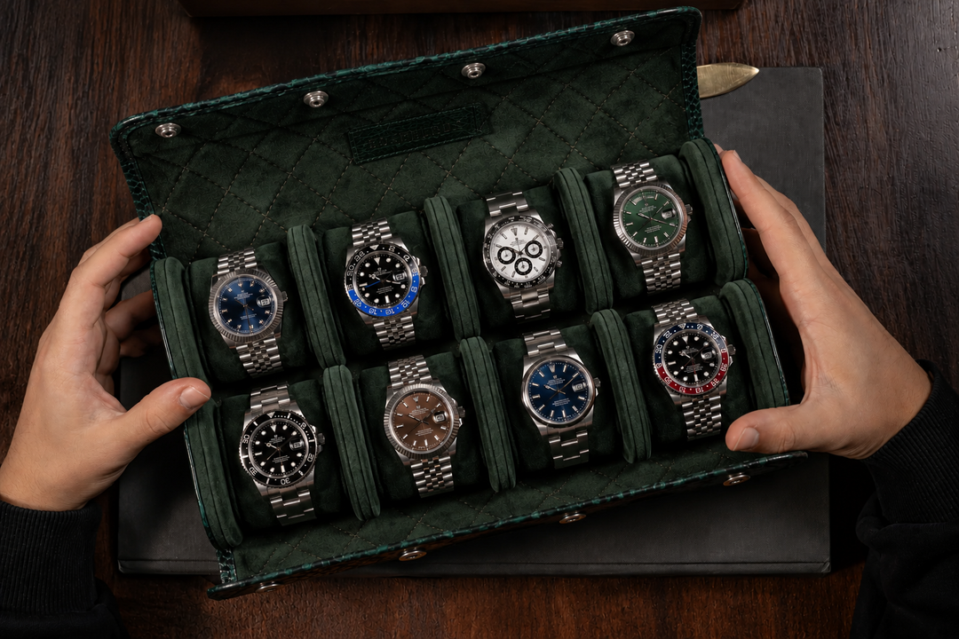 Étui à montres 8 emplacements