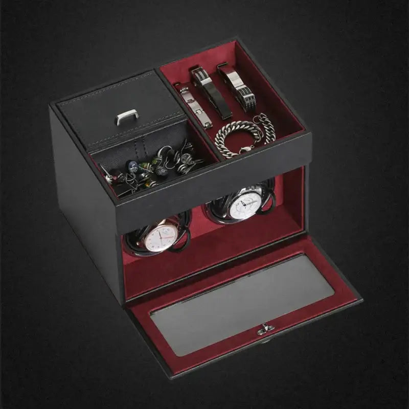 Remontoir et boîte à bijoux – Rouge Crimson